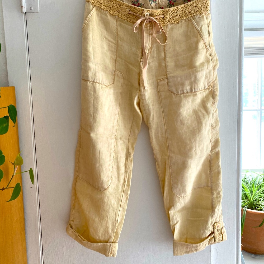 Anthropologie Linen Pant